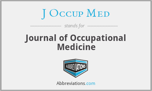 J Occup Med - Journal of Occupational Medicine